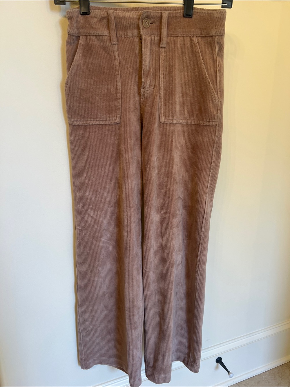 Abercrombie Kids Girls Corduroys Wide-Leg Pants in Dusty rose/tan
